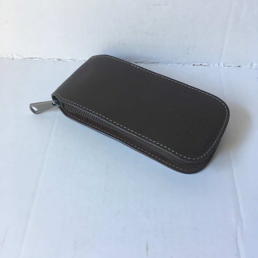 Fossil Brown Leather Watch Travel case
